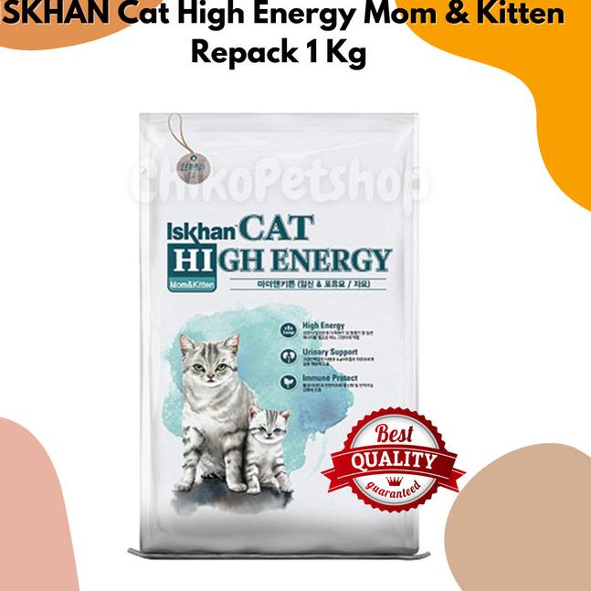 [REPACK 1 Kg] Iskhan - Cat High Energy Mom and Kitten Cat Food