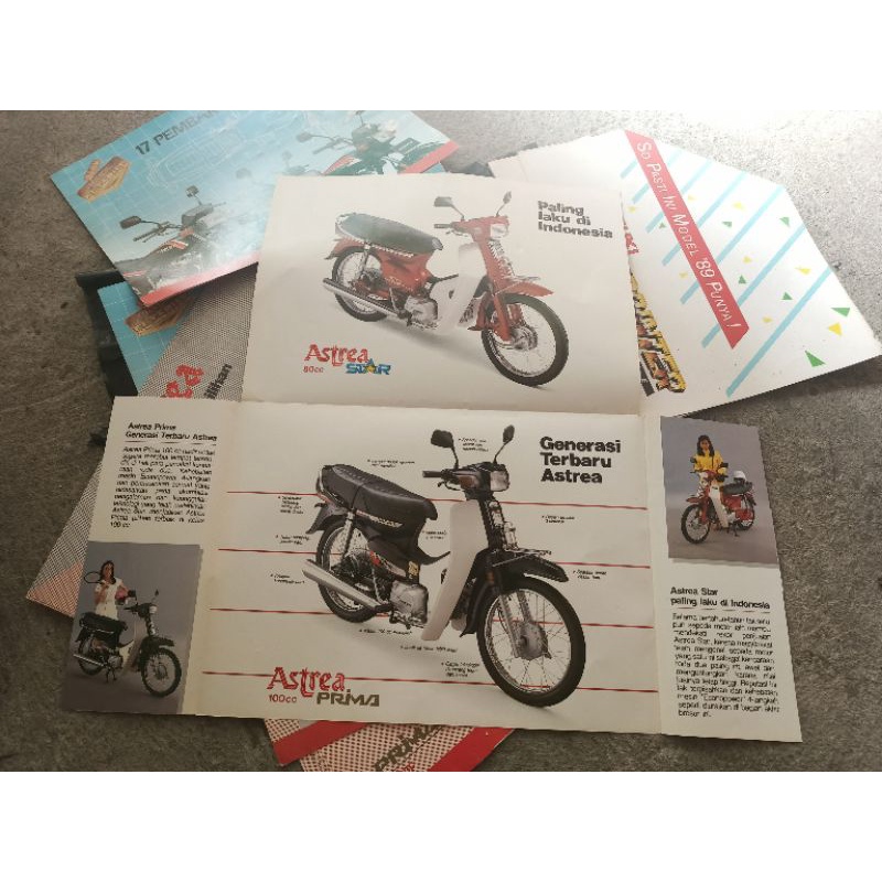 brosur/ iklan lama motor Honda PRIMA