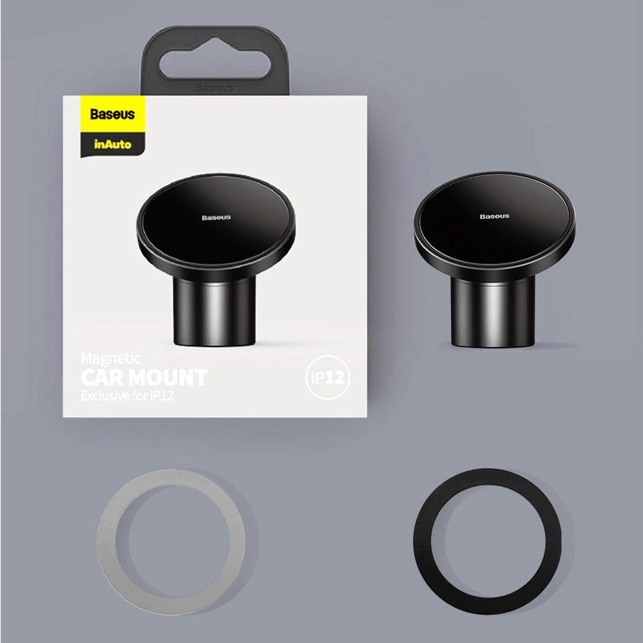 Baseus Original Car Holder Magnetic Car Mount 2 in 1 Air Outlet Lobang AC Dashboard Phone Dudukan HP Mobil Ori Dasbor Iphone 12 Magnet