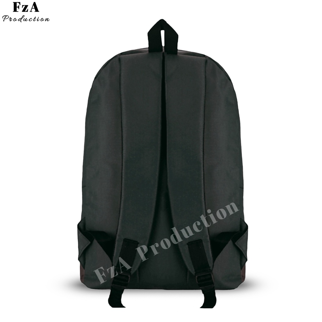 Tas Ransel Punggung Distro Casual Pria Wanita / Tas Ransel Laptop Original - FzA GRATIS Dompet Sakko HP