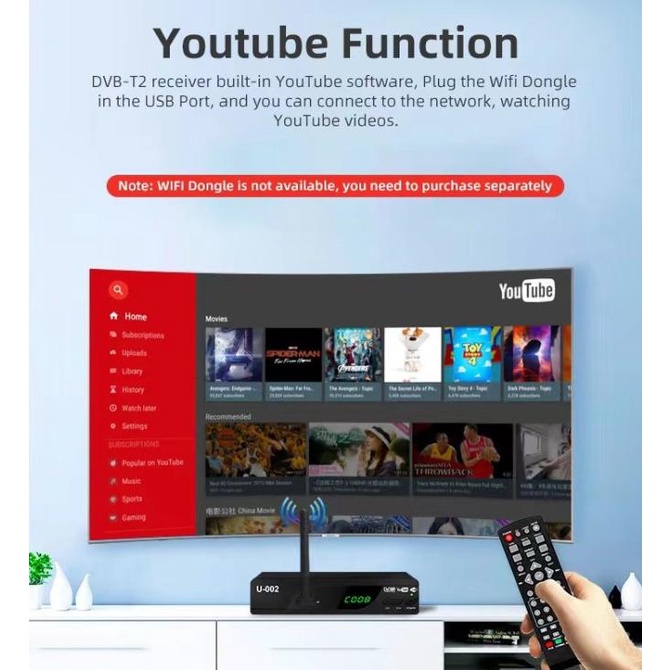 Stb Dvb T2 / Set Top Box Dvb T2 / Tv Digital / Stb Tv Digital / Dvb T2