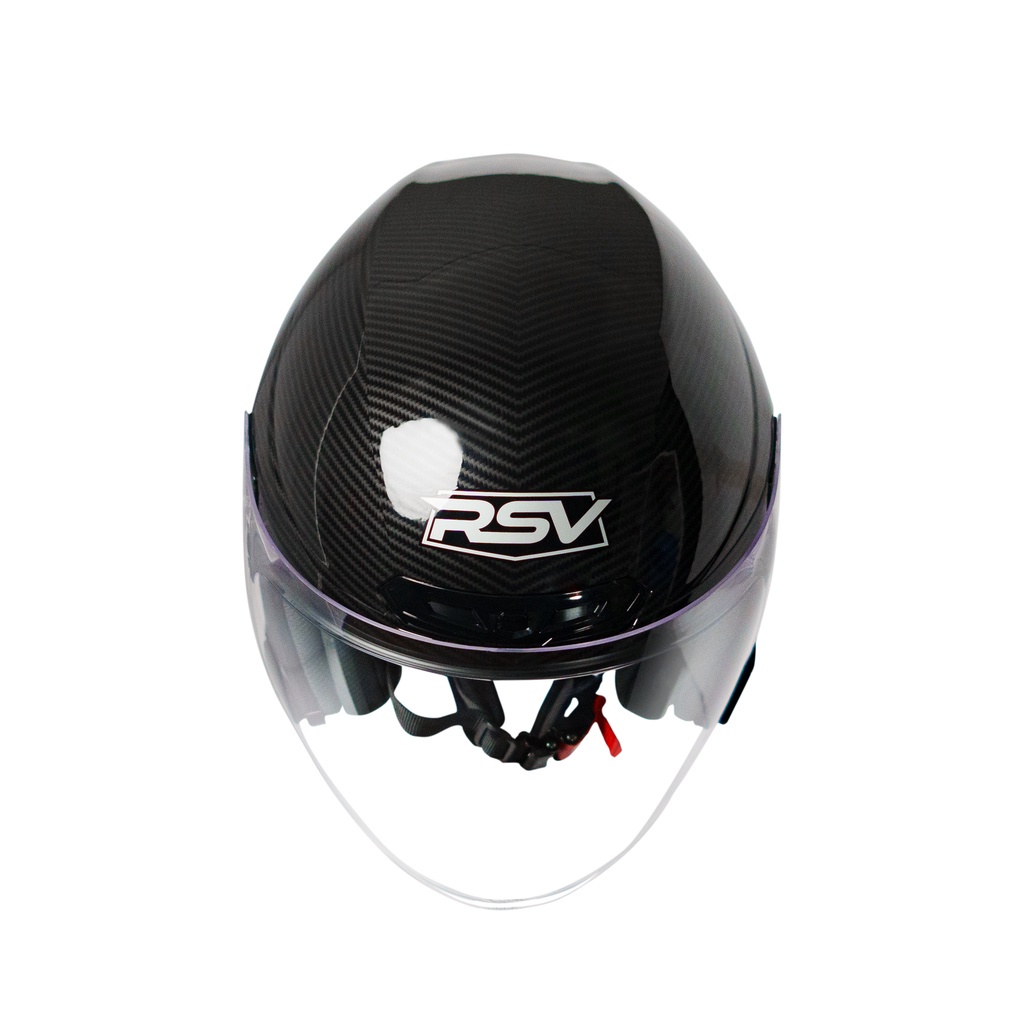 HELM RSV NEW WINDTAIL CARBON GLOSSY SINGLE VISOR BUNDLING VISOR IRIDIUM