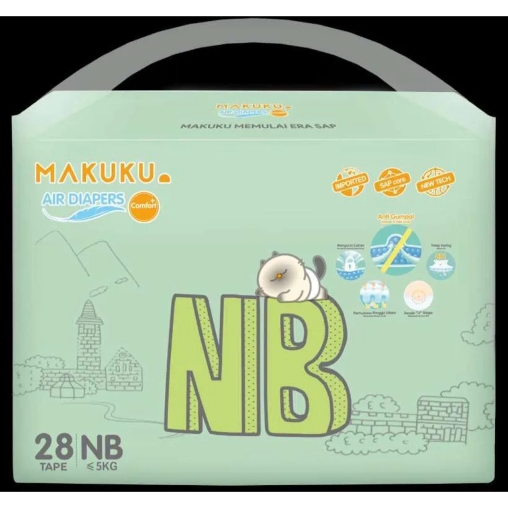 MAKUKU SAP DIAPERS COMFORT NEW BORN
