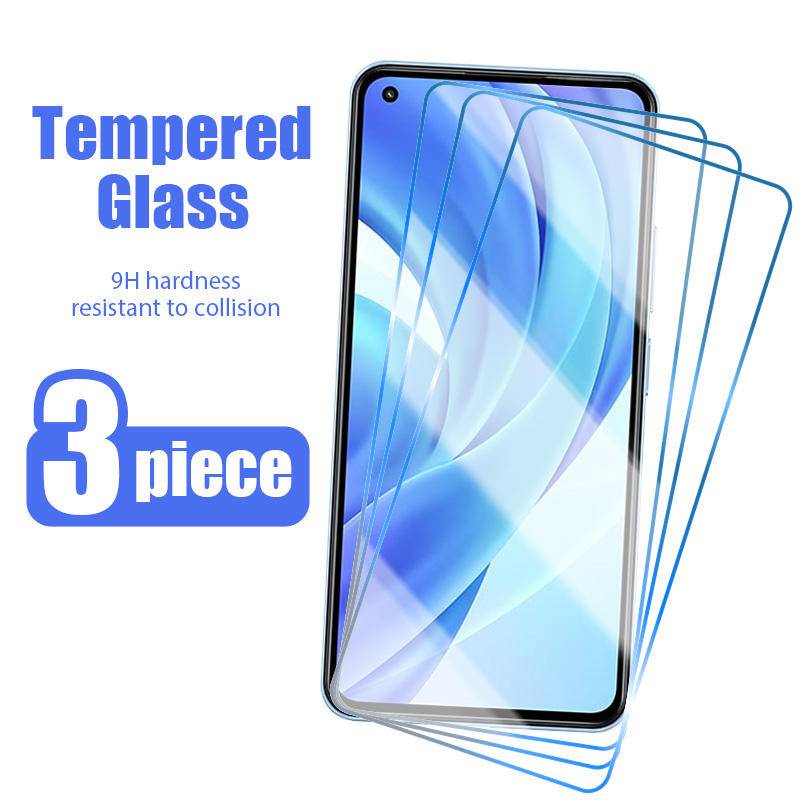 3pcs Pelindung Layar Tempered Glass Untuk Xiaomi 11 5G 6 10T 9T 11 10 11i A2 A1 A3 9 8 SE Lite Pro 5G X3 F3