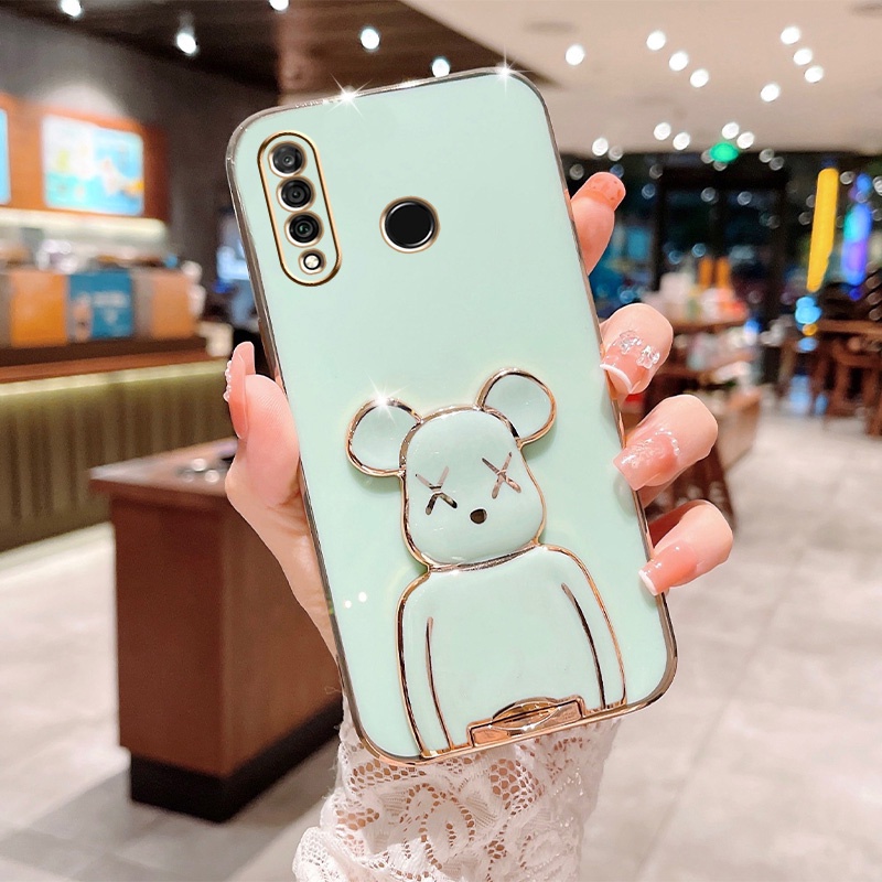 Soft Case Bahan Silikon Desain Beruang Untuk Huawei Y6P 2020 Y7A Nova 5T 8i 7i 7SE 3i Y9S Y7 Pro Y9 Prime 2019 P30 Lite