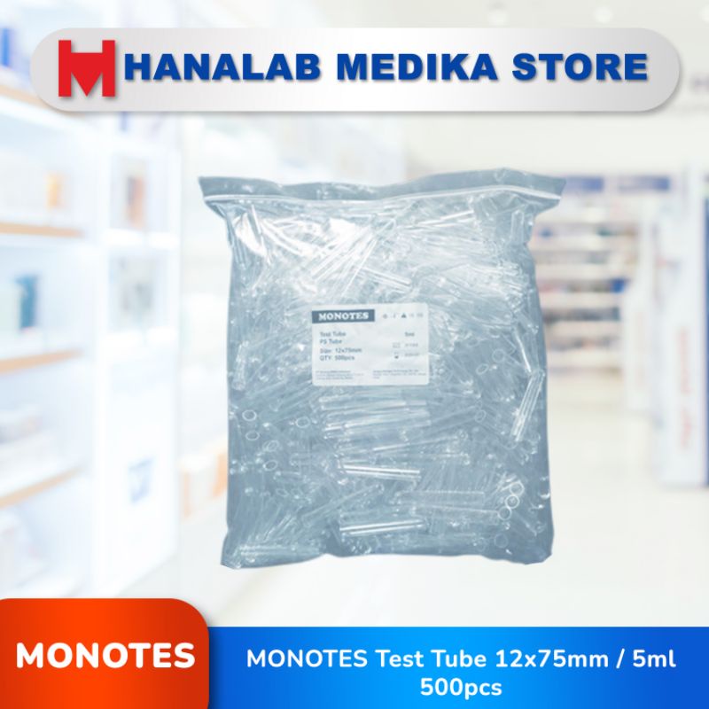MONOTES Test Tube 12x75mm / 5ml 500pcs