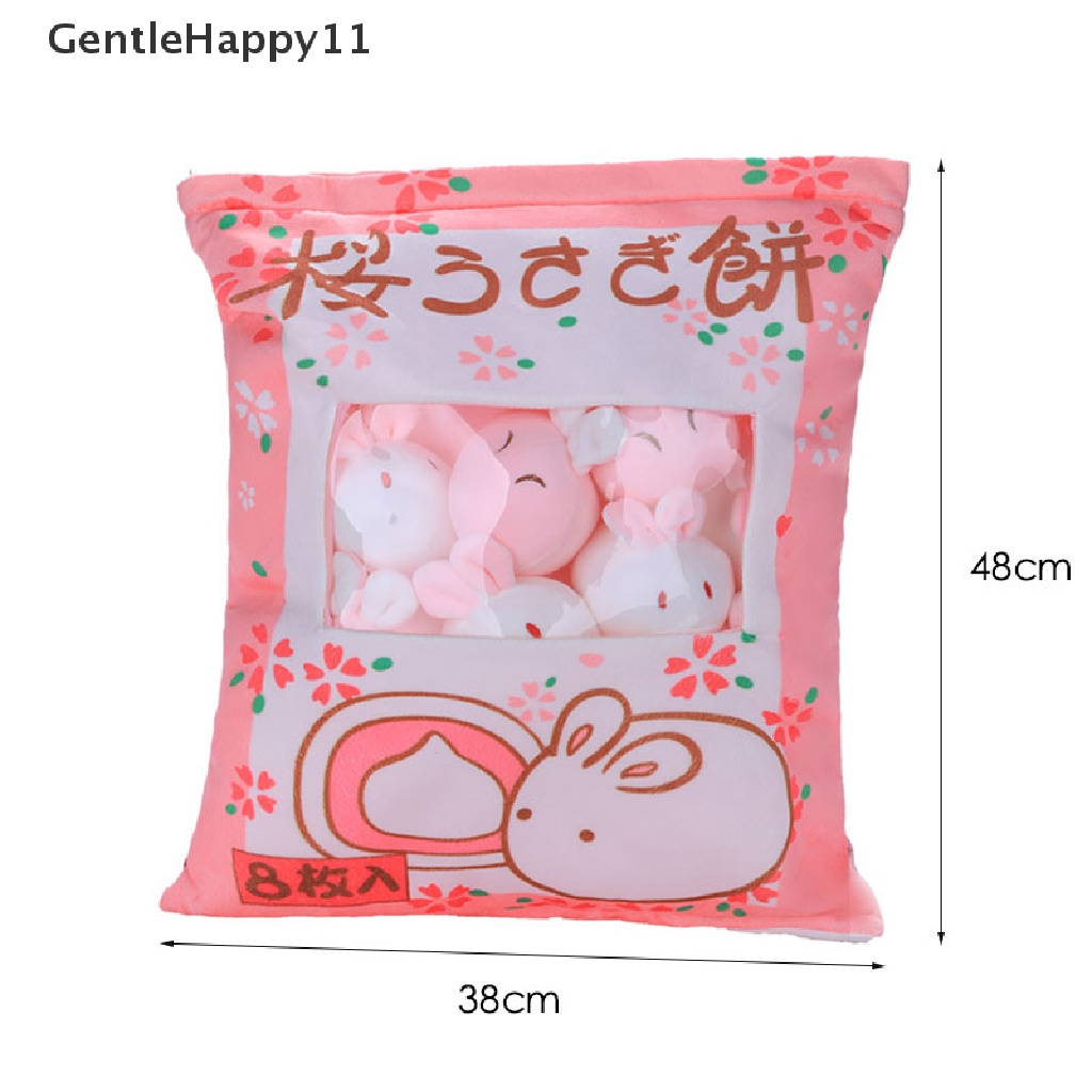 GentleHappy Pudding Bag Food Pillow Cute Cat Chick Dinosaur Plush Pillow Soft Sofa Cushion id