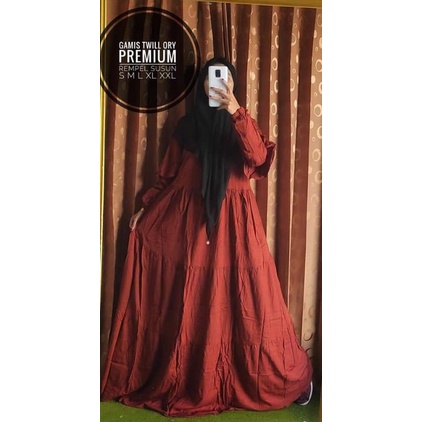 GAMIS TWILL ORI PREMIUM, GAMIS TWILL POLOS, REMPEL SUSUN
