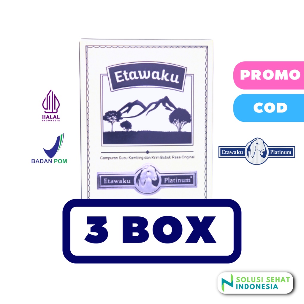 

3 BOX ETAWAKU PLATINUM 100% ORIGINAL 3 BOX | Susu Kambing Ori Official Store Asli ETAWAKUPLATINUM