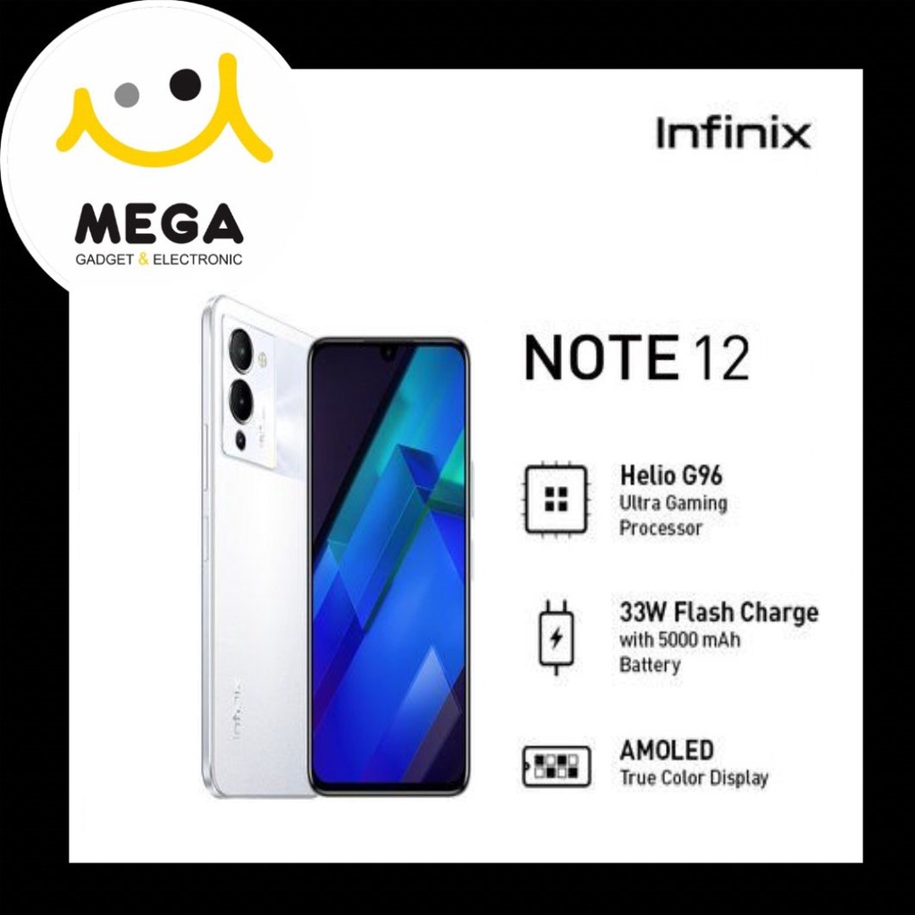 Infinix Note 12 8GB + 256GB Garansi Resmi Infinix Indonesia