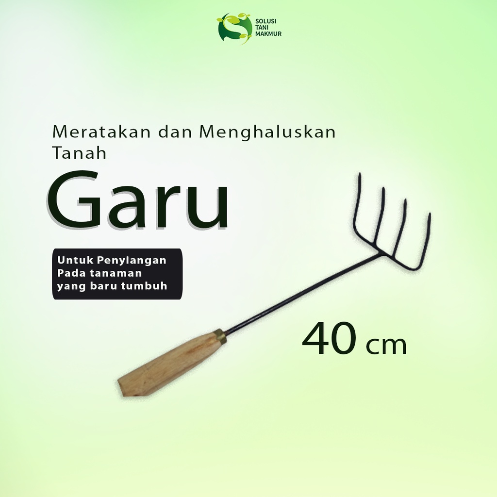 Biosoltamaxofficial - Garu tanah, alat kebun - garukan cangkrang, peralatan berkebun, garpu tanah / 