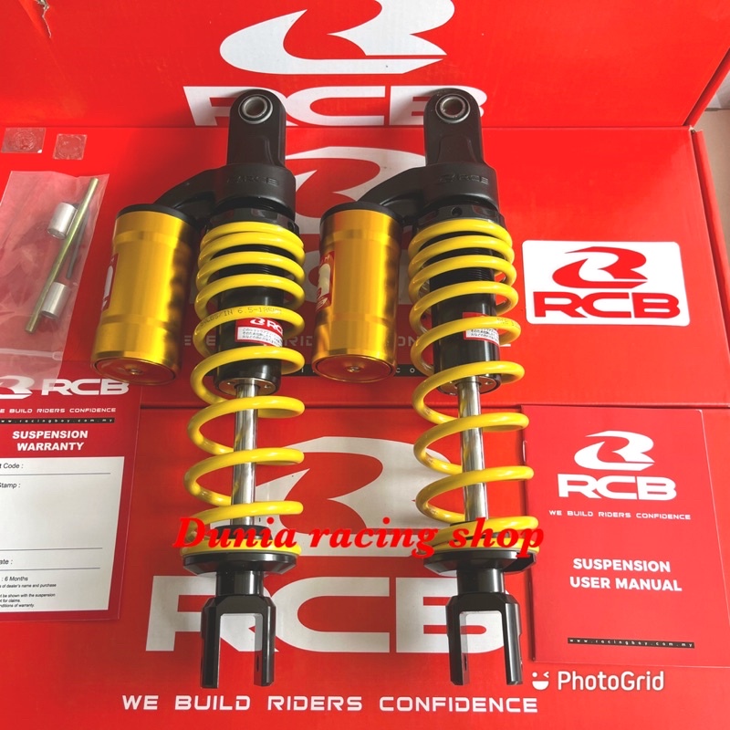 Shock RCB Tabung Nmax old Nmax New Aerox 155 New Aerox Connected Aerox Old PCX ADV 150 XMAX 305MM dan 330MM Shock RCB VS Series MB2 MB2+ Black Series Original RCB