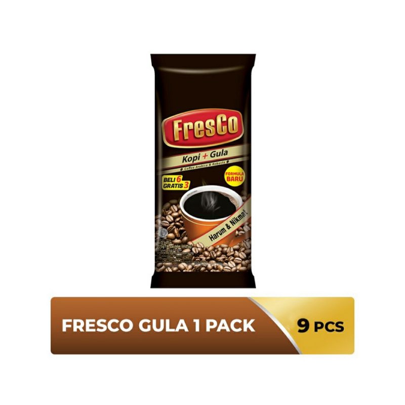 

FresCo Kopi Instan Kopi + Gula 9 x 25 g