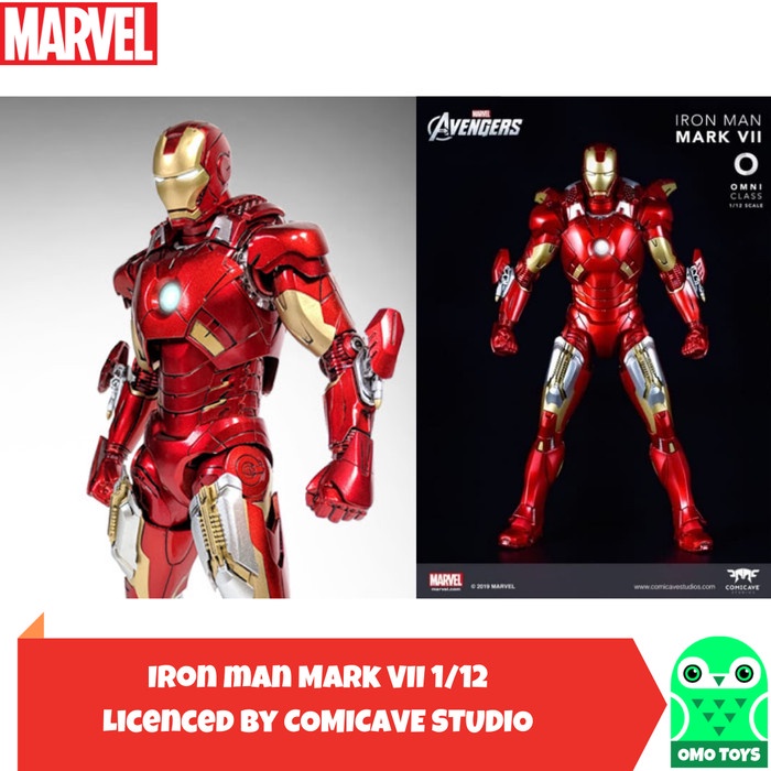 Comicave Marvel Avengers Ironman Mark 7 MK7 mk vii iron man 1/12 MISB