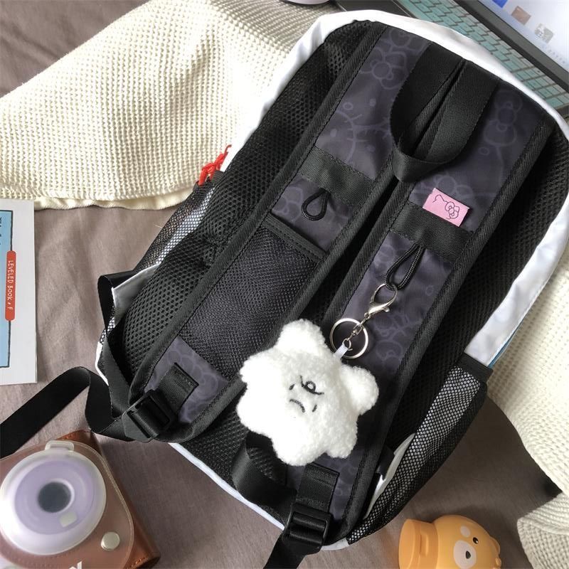 Sera Sanrio hellokitty tas sekolah kartun ransel wanita ransel kampus Mori niche liar pergi keluar ransel