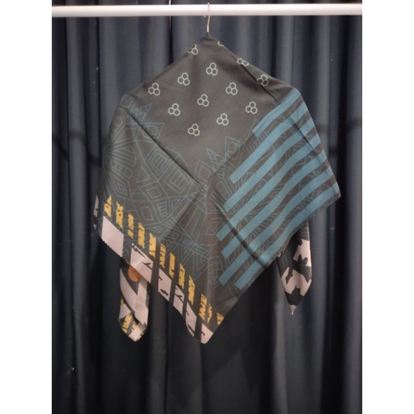 Azara Motif Izabel| Hijab Segiempat Voal Motif Lc Ukuran 110x110