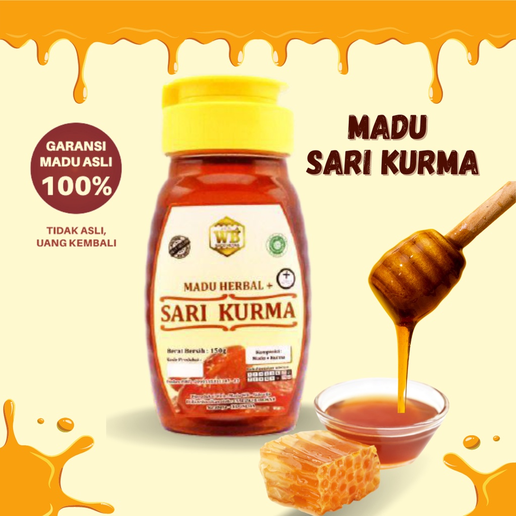 

Madu Herbal Sari Kurma 100% Madu Asli – 150gr