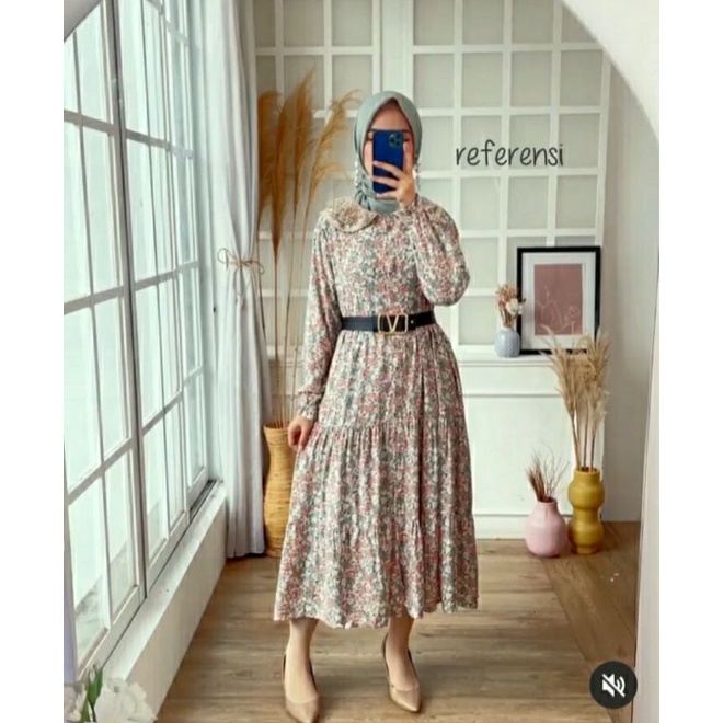 AYURA 1 MIDI DRESS RAYON BRUKAT