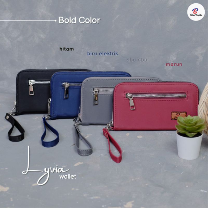 Biru Tsabita Dompet Lyvia Dompet Panjang Wanita