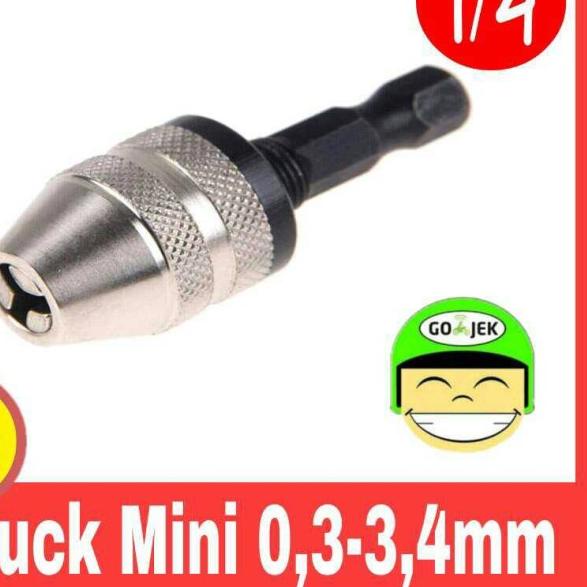 Chuck Kepala Bor Mini Adaptor Bor Keyless Electric Drill
