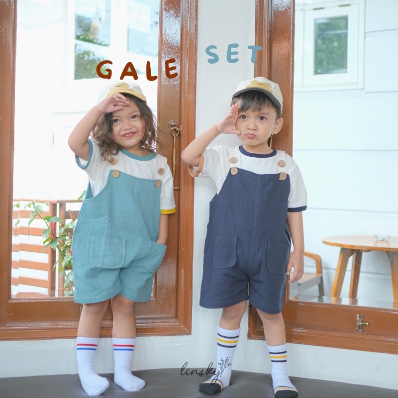 LINSKY BABY - Gale Set Overall Anak Little Carra