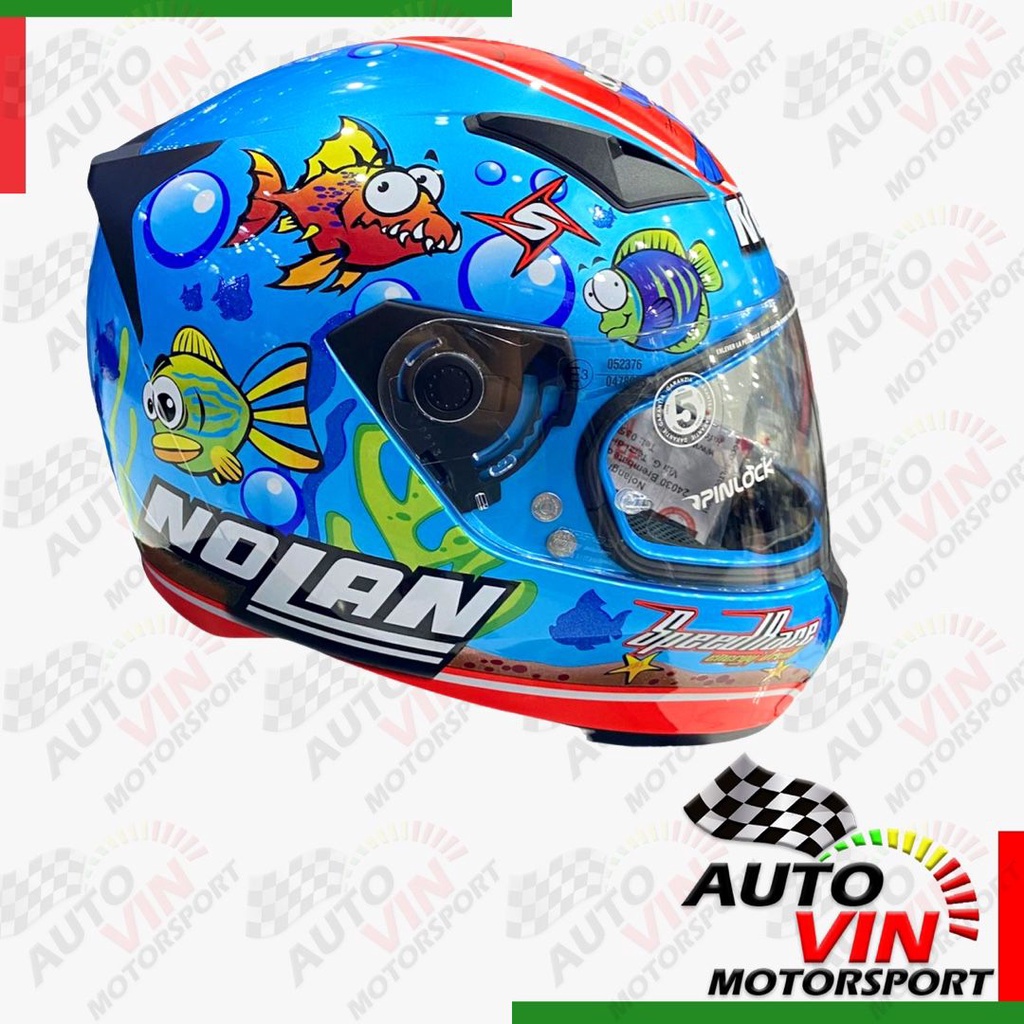 Helm / Helmet NOLAN N605 Melandri Aquarium Pearl Blue Original - Autovin