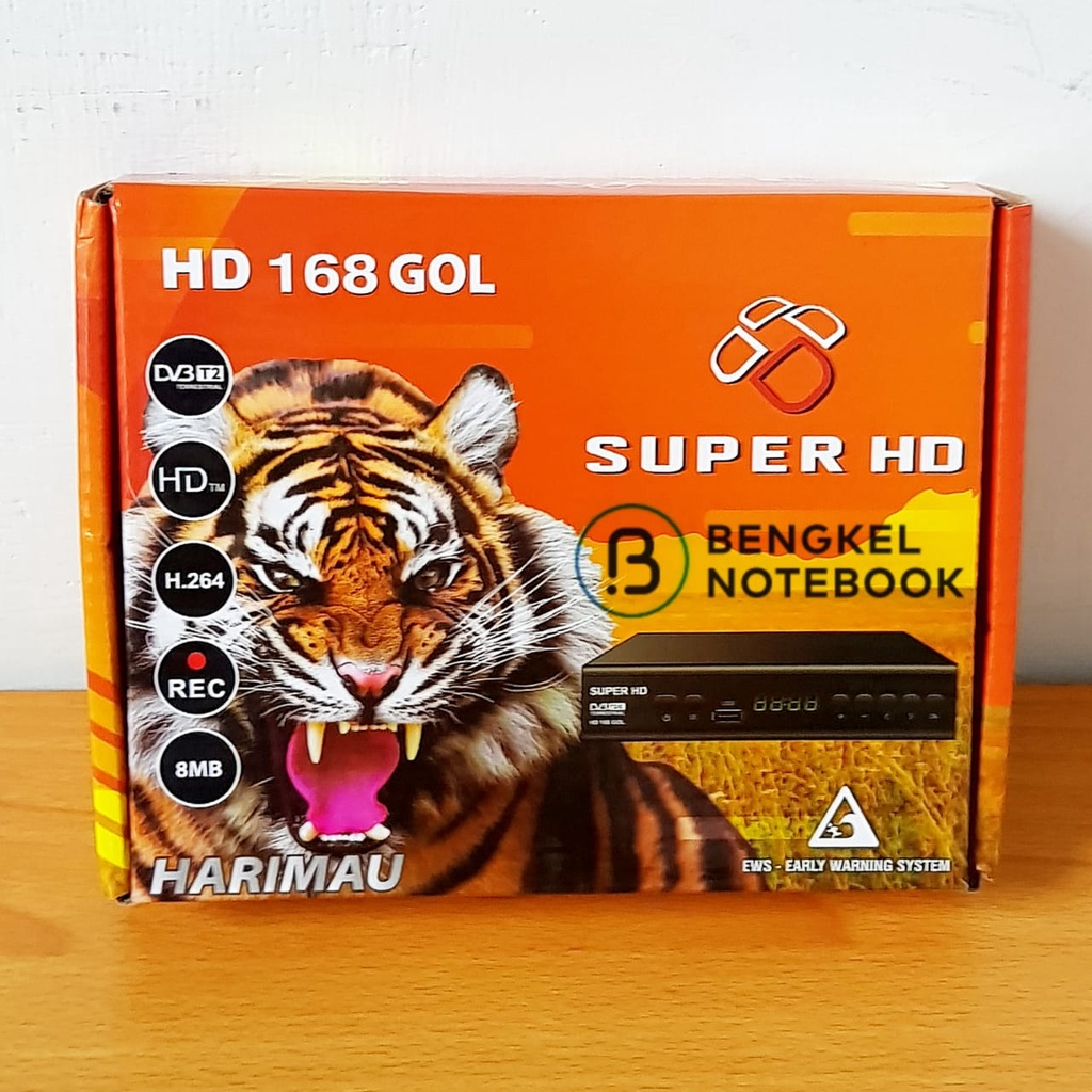 Set Top Box TV Digital STB DVB-T2 Receiver Super HD 168 GOL DVB T2 K-Vision Harimau SuperHD
