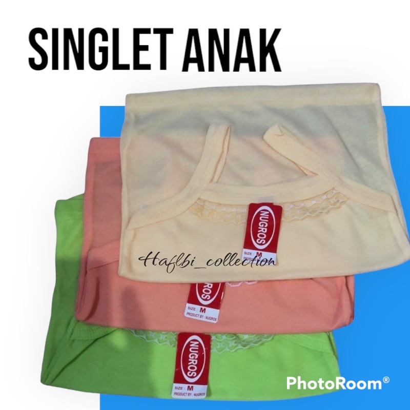 MINISET ANAK SINGLET ANAK REMAJA DAN SINGLET CEWEK UNTUK DALAMAN PEREMPUAN