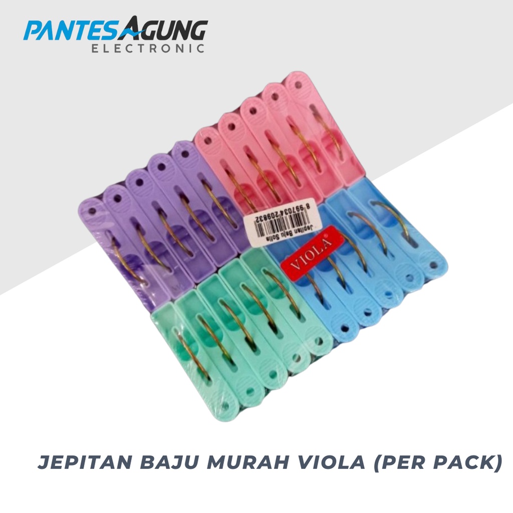 JEPITAN BAJU MURAH VIOLA (PER PACK)