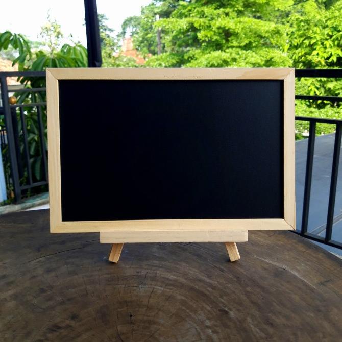 

Papan tulis kapur mini black board dengan stand bracket