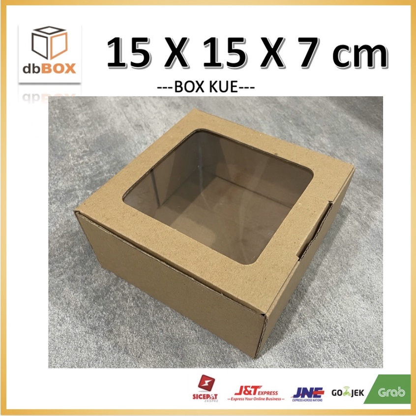 

BOX MIKA 15X15X7 cm kardus die cut, untuk kue hampers gift box MIKA KUE-
