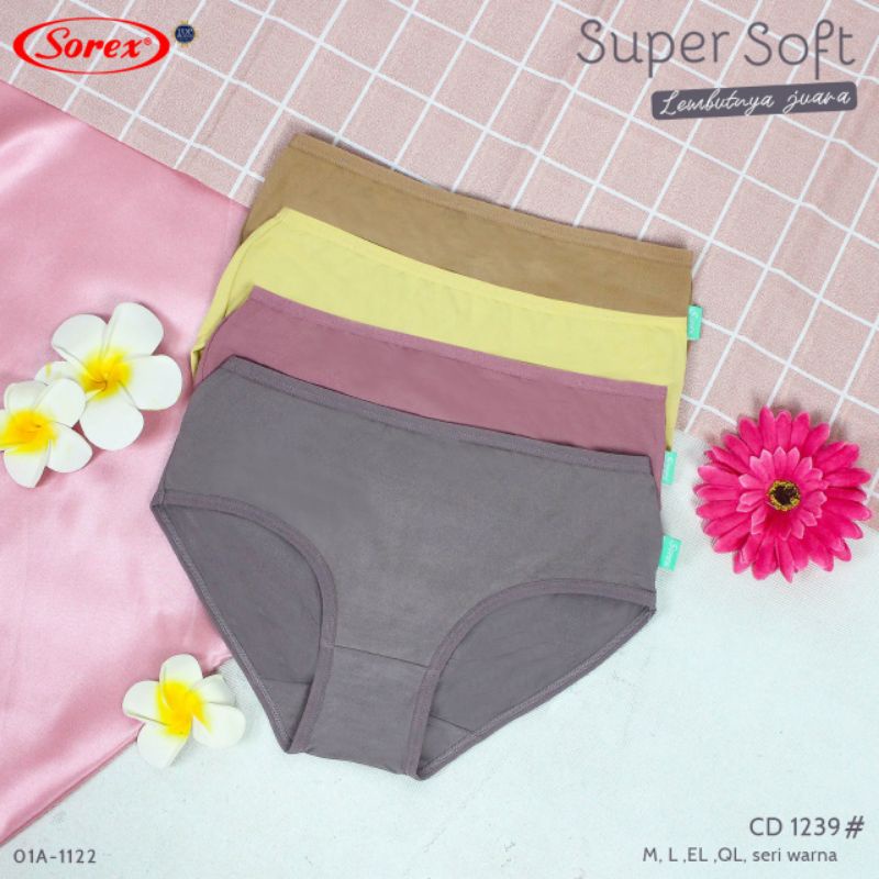 Sorex CD Wanita Basic 1239 Super Soft Lembut Harga Per 1 pieces