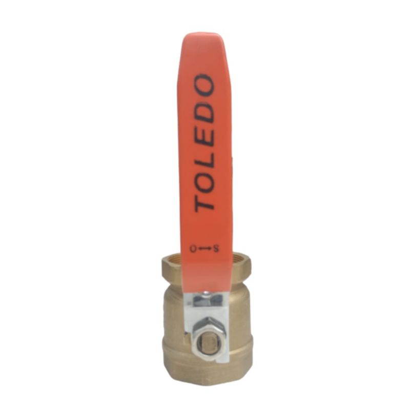 Ball valve tebal kuningan 2½ inci merek TOLEDO Stop kran 21/2&quot; Ballvalve drat dalam