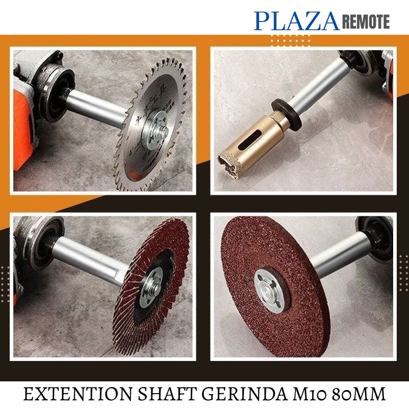 BAUT KONEKTOR PENAMBAH PANJANG EXTENTION SHAFT GERINDA TANGAN M10 80 MM