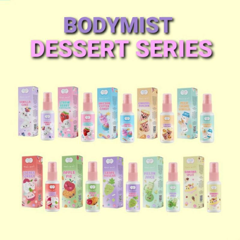 BODYMIST  DESSERT SERIES YEPU YEPU BY KIYOWO SPRAY 60 ML BPOM