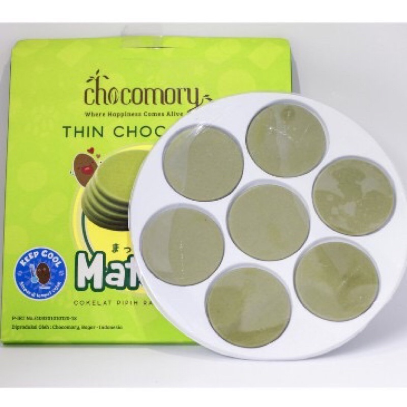 Chocomory Thin Chocolate Matcha 28gr ed 25 Juli 2023