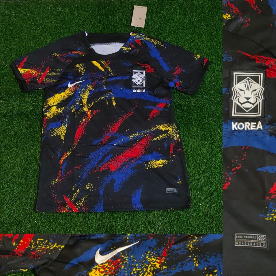 Jersey Korea Selatan Away Piala Dunia 2022 Grade Ori Impor Baju Sepak Bola KORSEL Terbaru