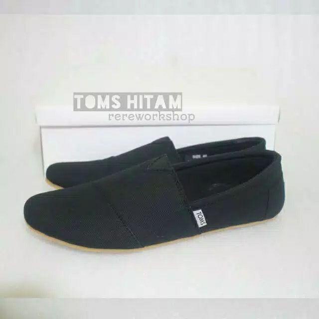 Sepatu slip on TOMS/slip on pria wanita murah/slip on produksi sendiri/sepatu canvas