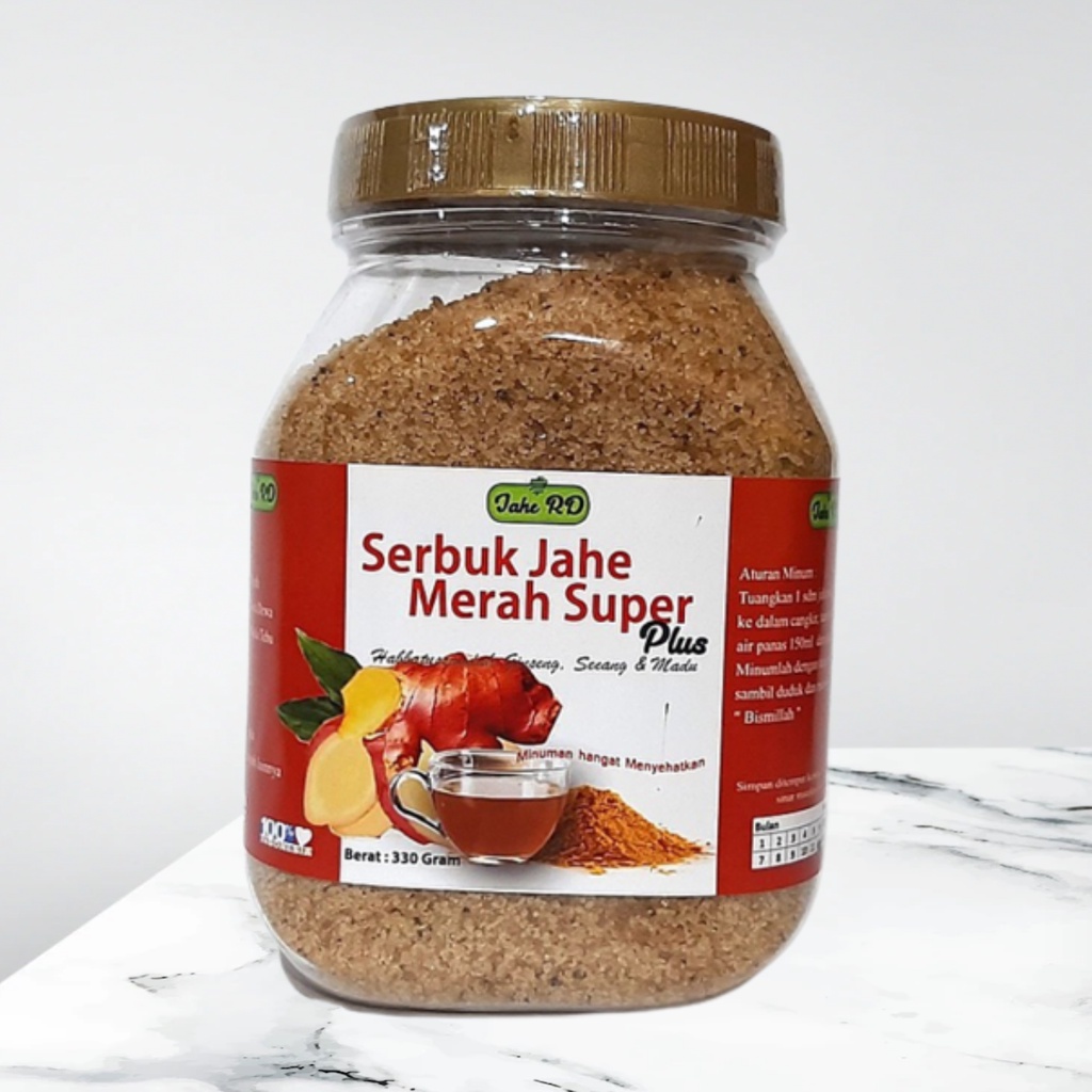 Serbuk Jahe Merah Super Instan Jahe RD 330 Gram Jahe Merah Serbuk