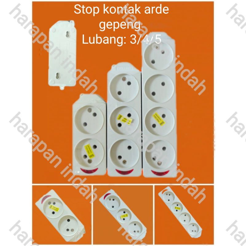 STOP KONTAK ARDE 2/3/4/5 LUBANG / TERMINAL KUNINGAN / COLOKAN LISTRIK