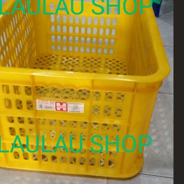 

KERANJANG BUAH HANATA 2202 M / BOX INDUSTRI CONTAINER SERBAGUNA