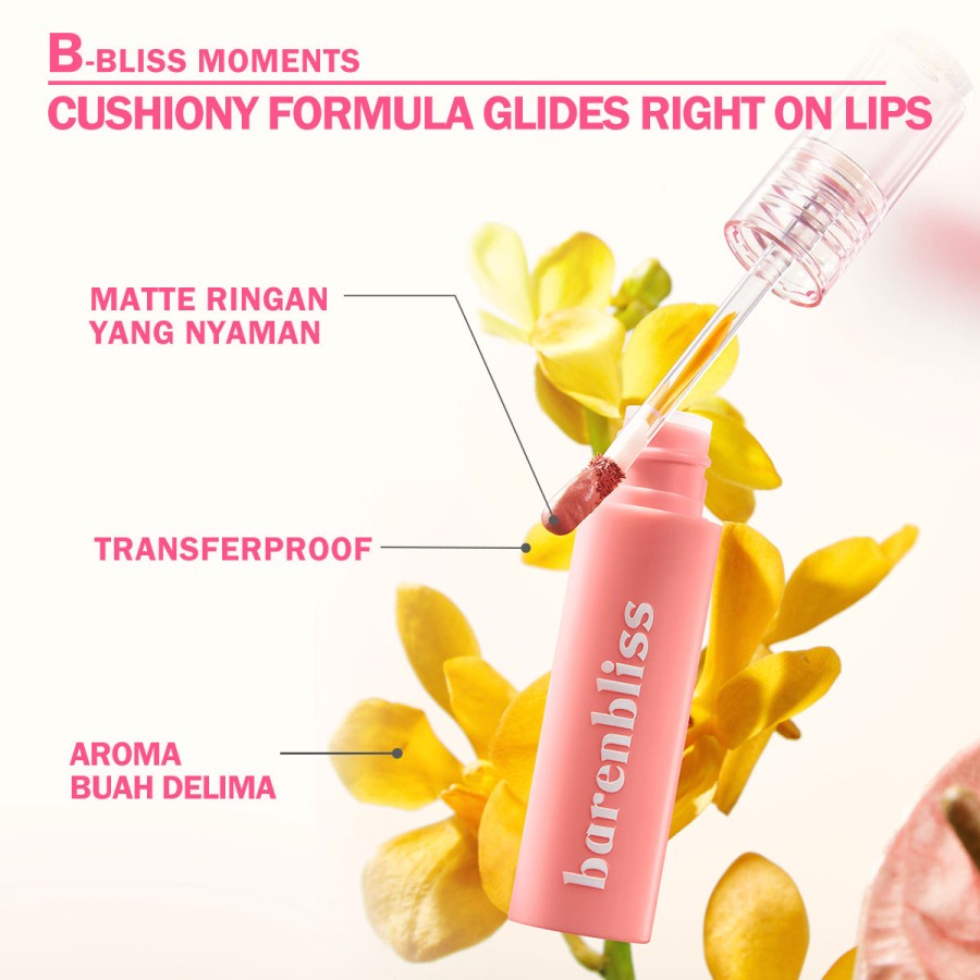 BNB barenbliss Korean Bloomatte Full Bloom Transferproof Matte Tint LONGLAST 12H Transproof Tahan Lama - 02 Magical Mimosa