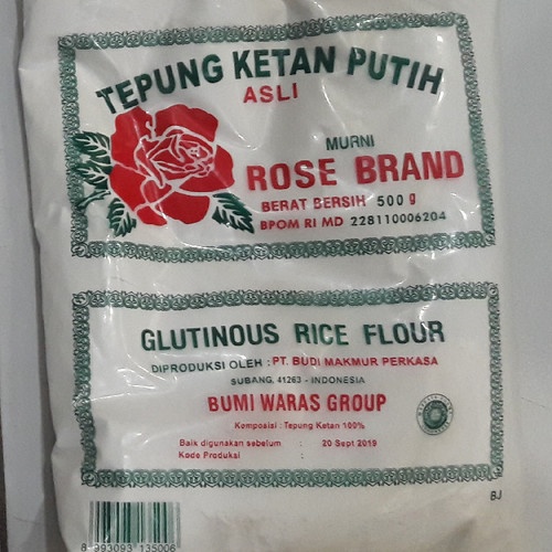 

Tepung ketan rose brand 500 gr 20 pcs / dus