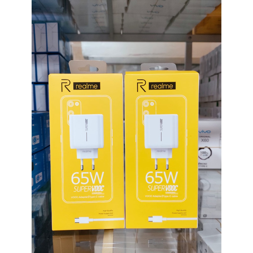 Charger REALME TYPE-C 65W 1USB MG SUPER VOOC Casan REALME 65W TIPE C Fast Charging Original MG