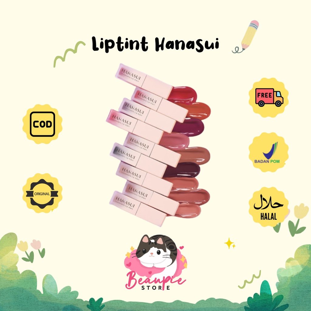 HANASUI Tintdorable Lip Stain | Tint Liptint Lipstain Lip Tint