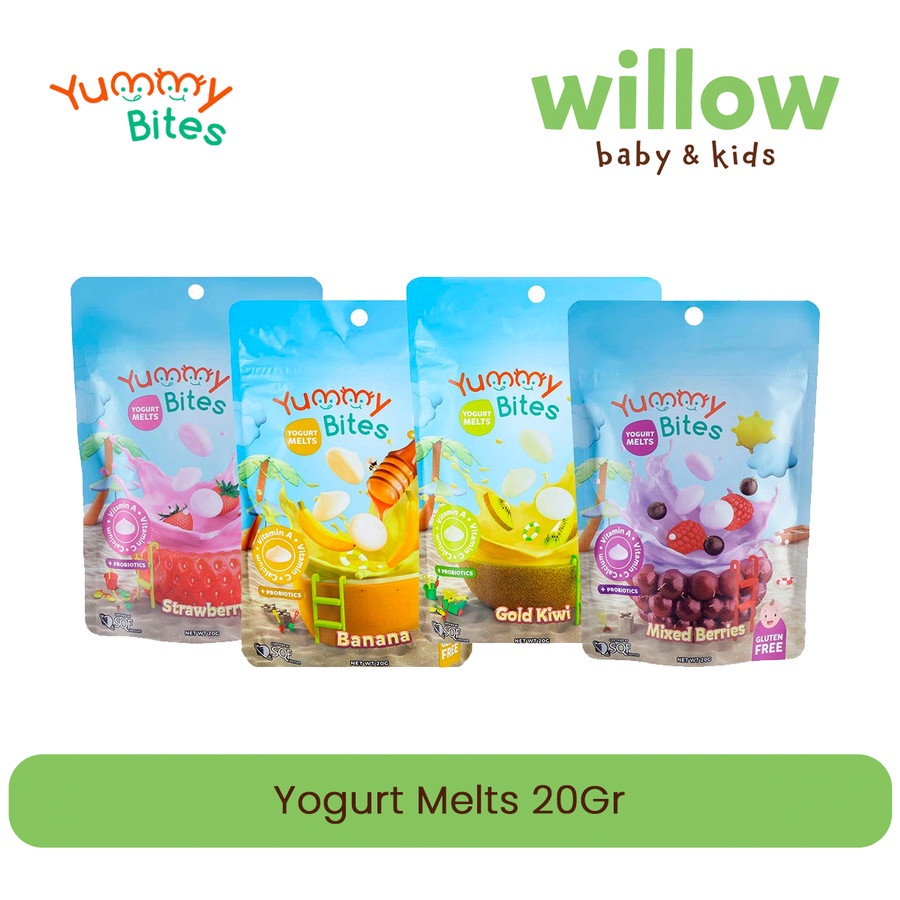 YUMMY BITES YOGURT MELTS SNACK BAYI 20GR