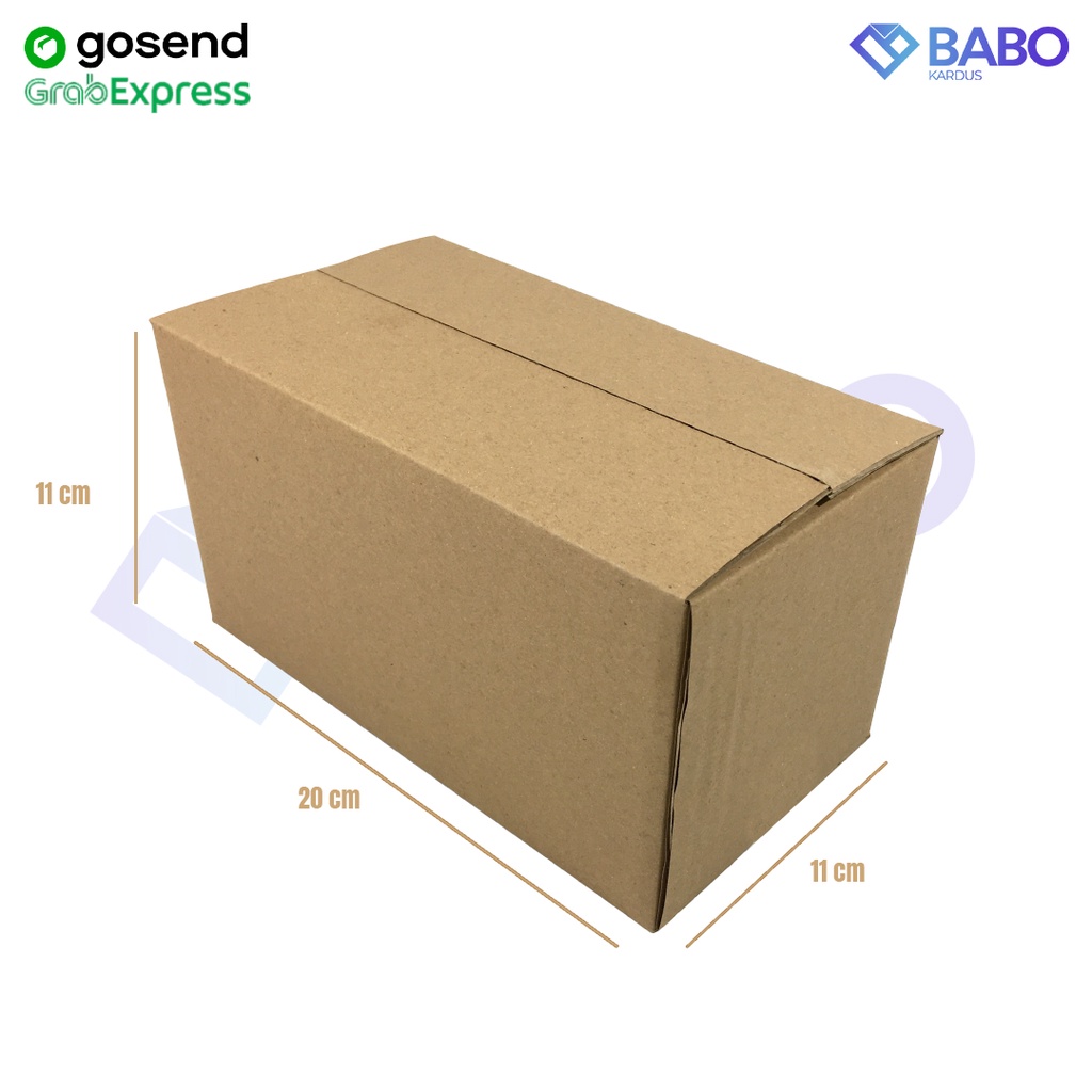 

Kardus box polos baru single wall uk 20x11x11 cm (Kardus 20 x 11 x 11 cm)