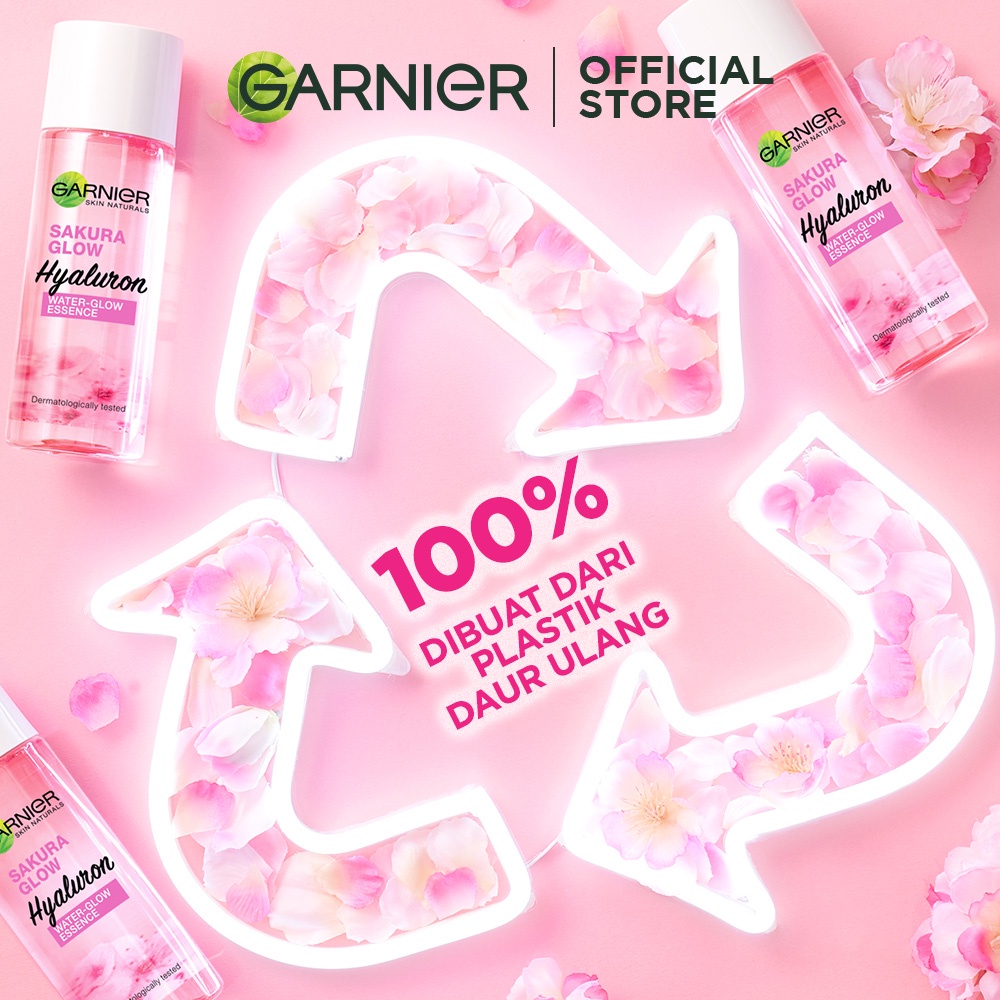 Garnier Sakura Glow Hyaluron Water Glow Essence 30 ML 100 ML