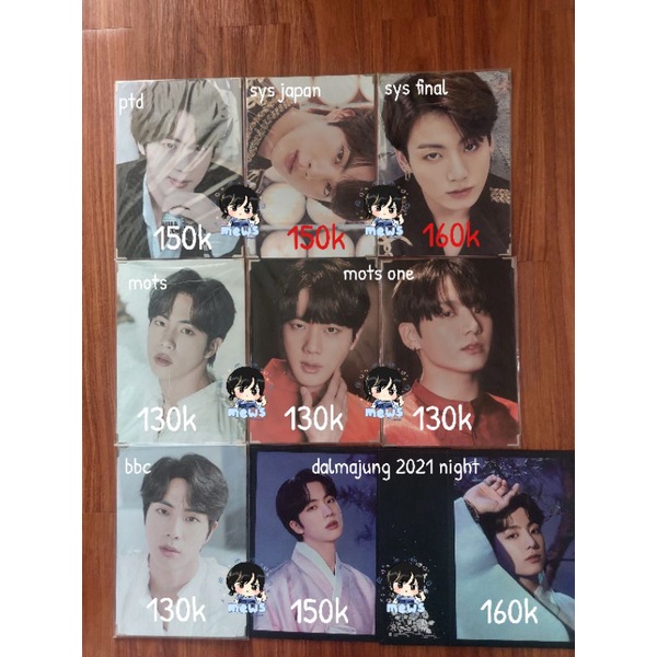 Official Premium Photo BTS Jin Jungkook