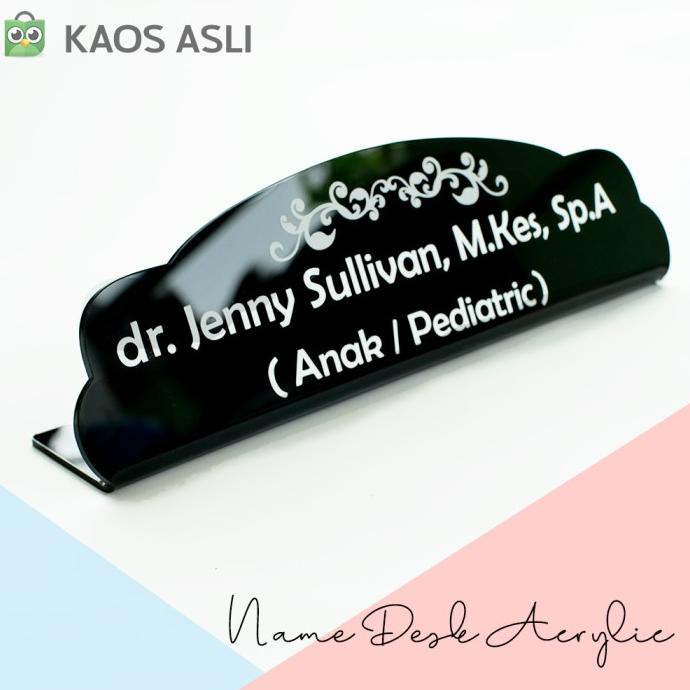 

Papan Nama Akrilik Meja Name Desk Minimalis Acrylic